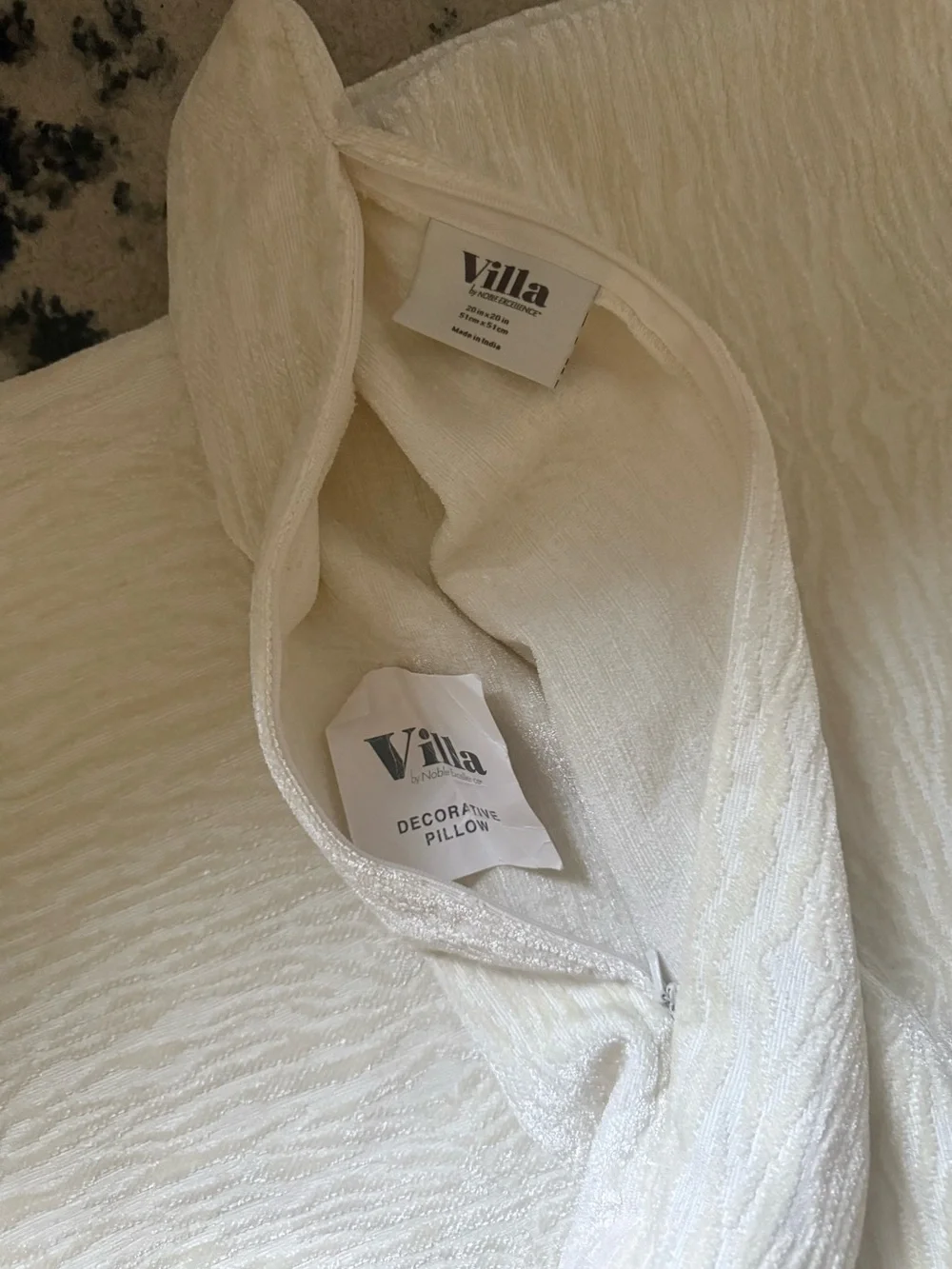 textured cream color pillow covers  20x20